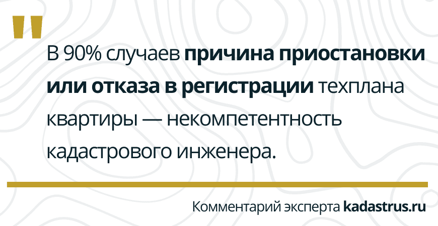 Отказ в регистрации техплана квартиры Отказ в регистрации техплана квартиры в Зеленогорске